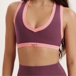 ISO rosebud airluxe LA set active bra